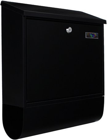 Rottner Tresor Briefkasten Splashy Anthracite aus Stahl in Schwarzgrau, B: 36,5 cm, H: 41,5 cm - Bild 1