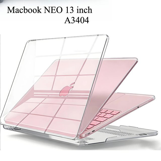 Transparente Hartschalen-Hülle für Apple MacBook Neo 13 Zoll 2026 Modell A3404 mit A18 Pro Chip - Bild 1