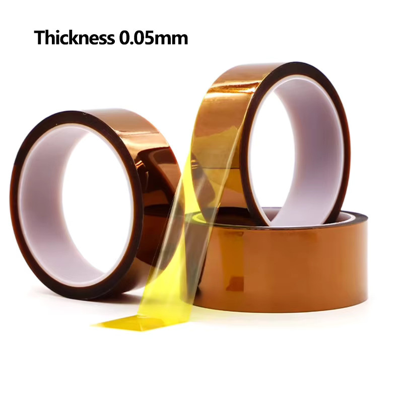 Hochtemperatur-BGA-Klebeband aus goldfarbener Polyimid-Goldfolie, selbstklebendes Isolierband zum Schutz von 3D-Druckplatinen, 33 m Rolle - Bild 3