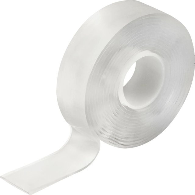 LUX-TOOLS PRO Nano Tape doppelseitig transparent, Breite: 30 mm, Länge: 3 m - Bild 1