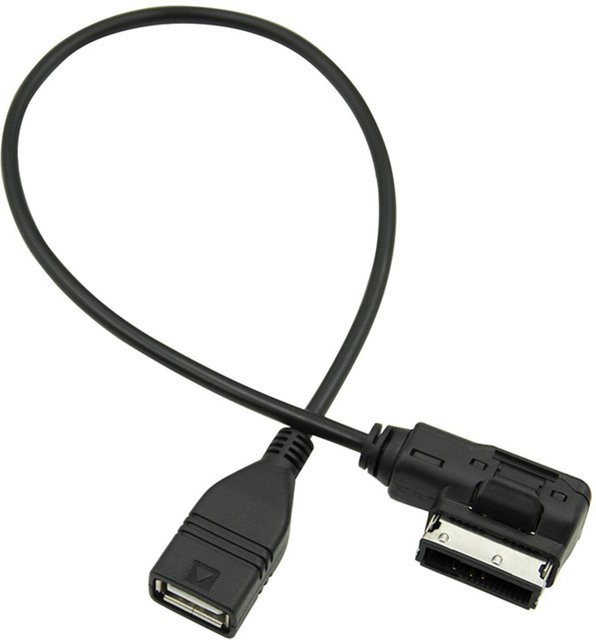 DOACT USB Musik Interface Adapter Kabel für Audi AMI MMI AUX MP3 in Schwarz - Bild 1