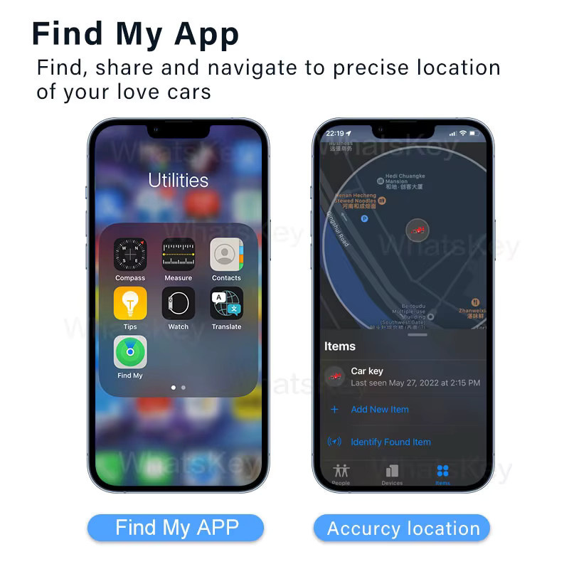 Auto-OBD-Tracker L1 mit Find My App für Apple als GPS Fahrzeug-Locator zur Anti-Verlust-Verfolgung in Schwarz - Bild 2