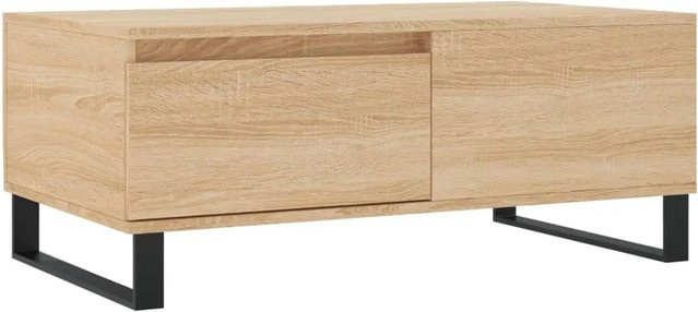 vidaXL Couchtisch Sonoma-Eiche in Braun aus Holzwerkstoff und Metall, B/T/H: 90 x 50 x 36,5 cm - Bild 1
