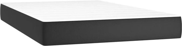 vidaXL Taschenfederkernmatratze mit Kunstleder in Schwarz, B/T/H: 120 x 200 x 20 cm - Bild 1