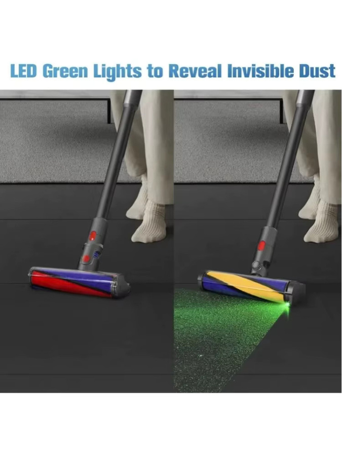 Dyson LED Soft Roller Bodenbürsten Ersatzkopf für kabellose Staubsauger V7 V8 V10 V11 V15 zur Reinigung von Hartböden - Bild 7