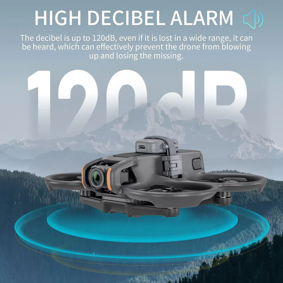 Drohnen-Alarmbuzzer mit GPS-Tracker zur Standortverfolgung für DJI Avata 2, Mavic 3 PRO, Air 3S, 2S, Mini 4 Pro und NEO 2 - Bild 3