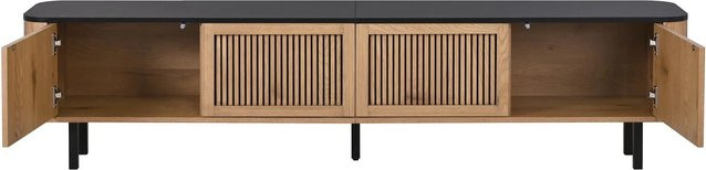 okwish TV Schrank in Natur mit minimalistischem Design und Stauraum, B/T/H: 190 x 35 x 45 cm - Bild 1