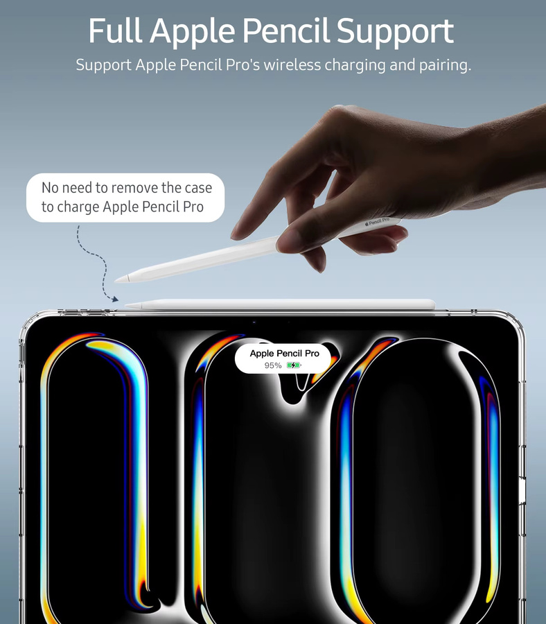 Dadanism Schutzhülle für iPad Pro 11 Zoll (M4) 2024, transparent, schlankes TPU-Design - Bild 4