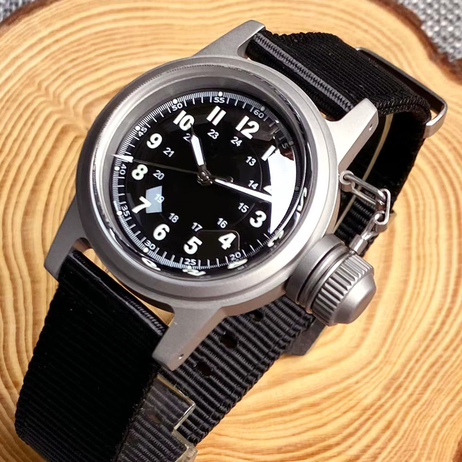 Tandorio Armbanduhr Automatik, Edelstahl, 36 mm, Schwarz, Herren - Bild 2