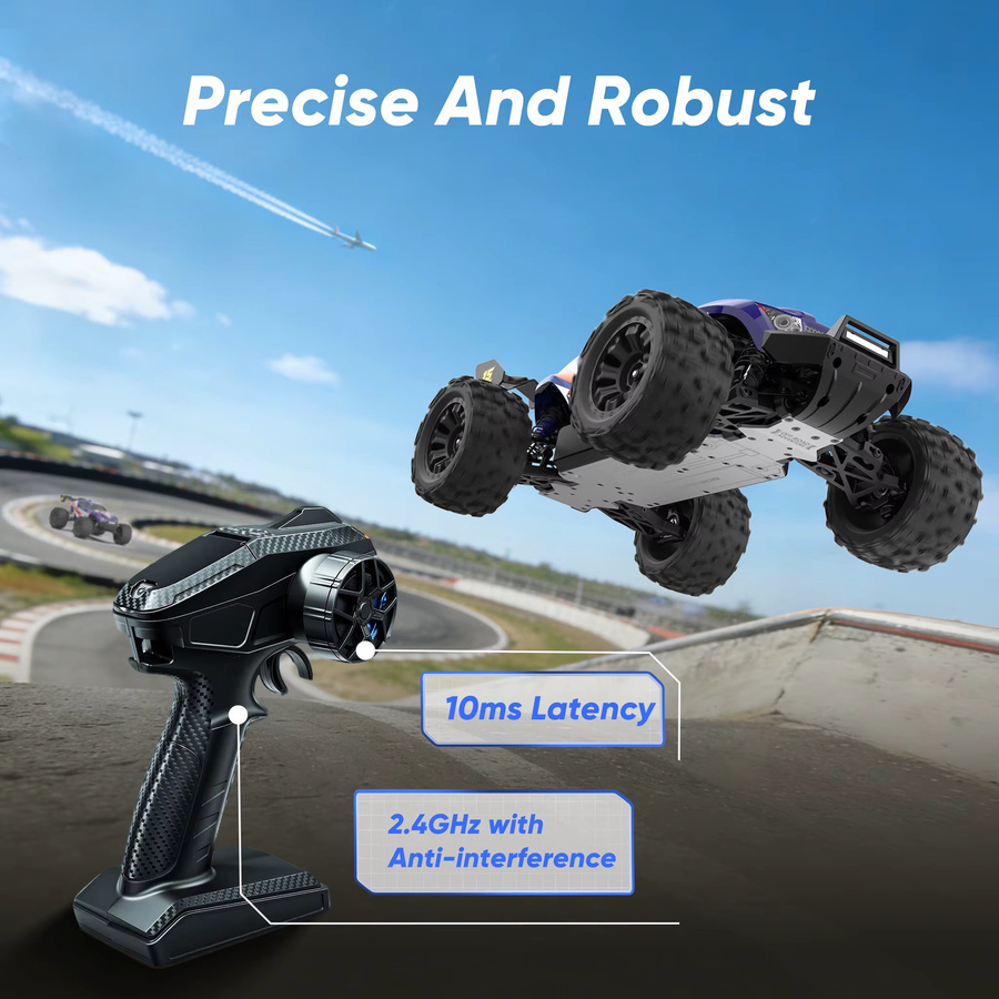 JIUSI MT14R RC Auto Offroad, 1:14, 4WD, blau - Bild 5