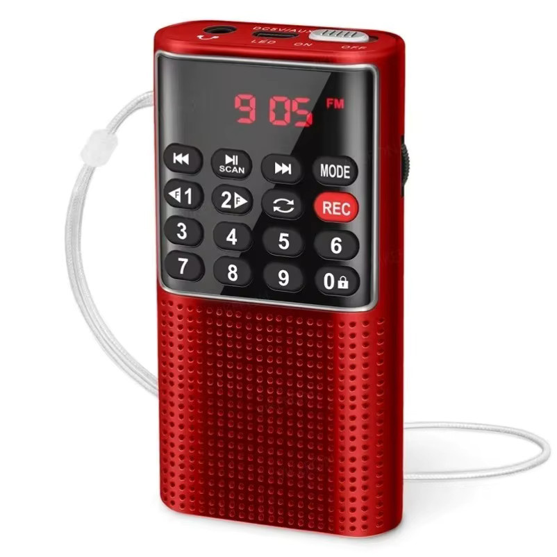 VIKEFON Tragbares Mini-FM-Radio und kabelloser Lautsprecher in Schwarz mit MP3-Player, Aufnahmefunktion, Freisprechfunktion sowie TF-Karten- und USB-Unterstützung - Bild 4