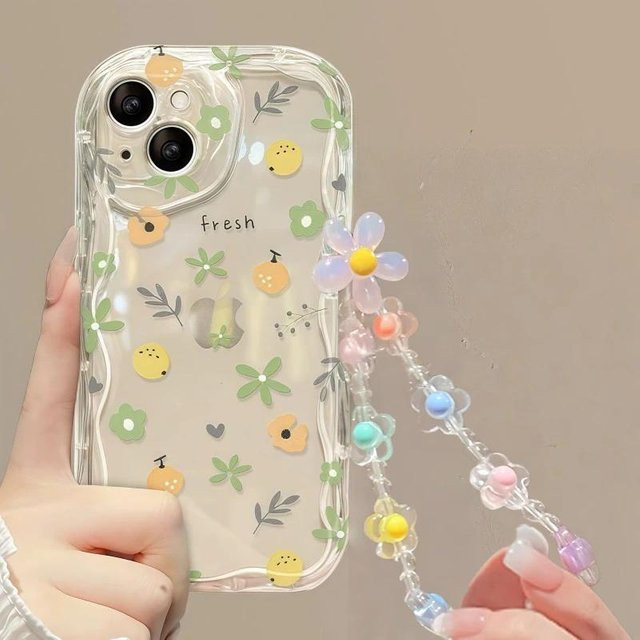 Blumen Armband Kette Schutzhülle für Huawei Honor 200 400 Lite 300 Pro X9C X6C X8C X8B X7B X9B X6B P30 Pro Nova 5T in Transparent - Bild 1