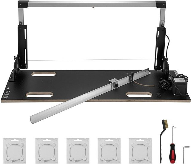 Buying Solutions MB Tisch-Styroporschneidemaschine aus Aluminiumlegierung in Schwarz mit 112 cm maximaler Schnittlänge und 42 cm maximaler Schnittdicke - Bild 1