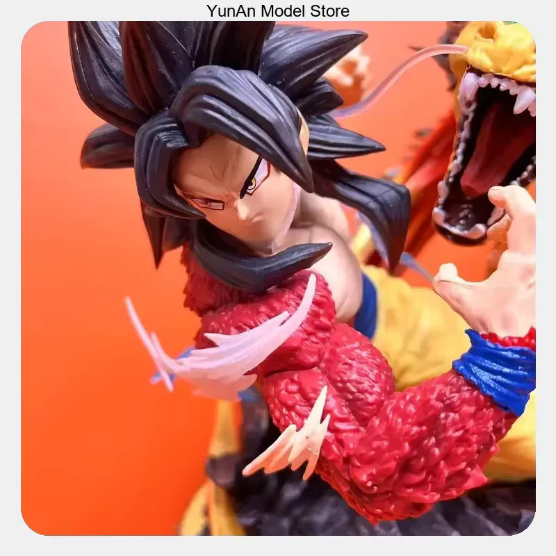 Bandai Dragon Ball Goku Dragon Fist Explosion SS4, Anime-Figur Modell-Statue, 42cm - Bild 3