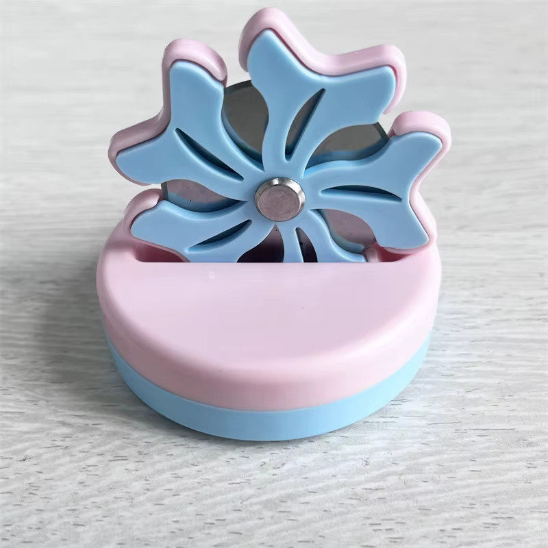 Handgewebter Fadenschneider als tragbares Nähwerkzeug für Kreuzstich und Drahtschneiden in Blau oder Pink - Bild 2