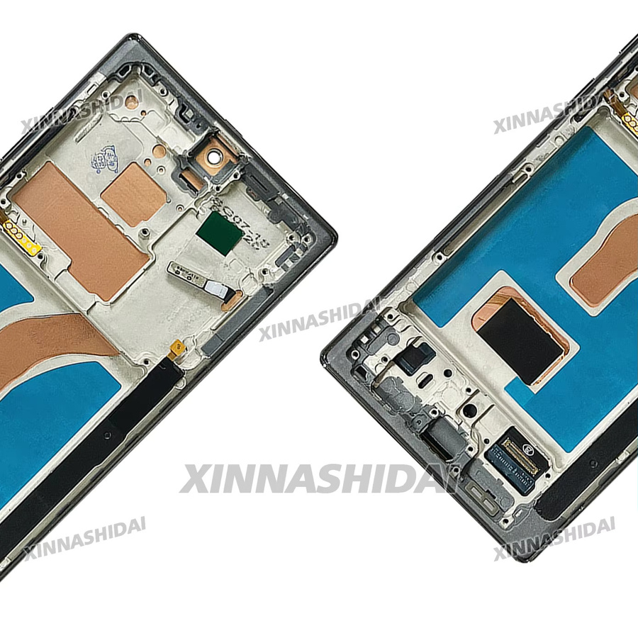 Samsung Galaxy S22 Ultra LCD Bildschirm mit Touch Digitizer und Rahmen für S908U Ersatzdisplay in Schwarz oder Violett - Bild 3