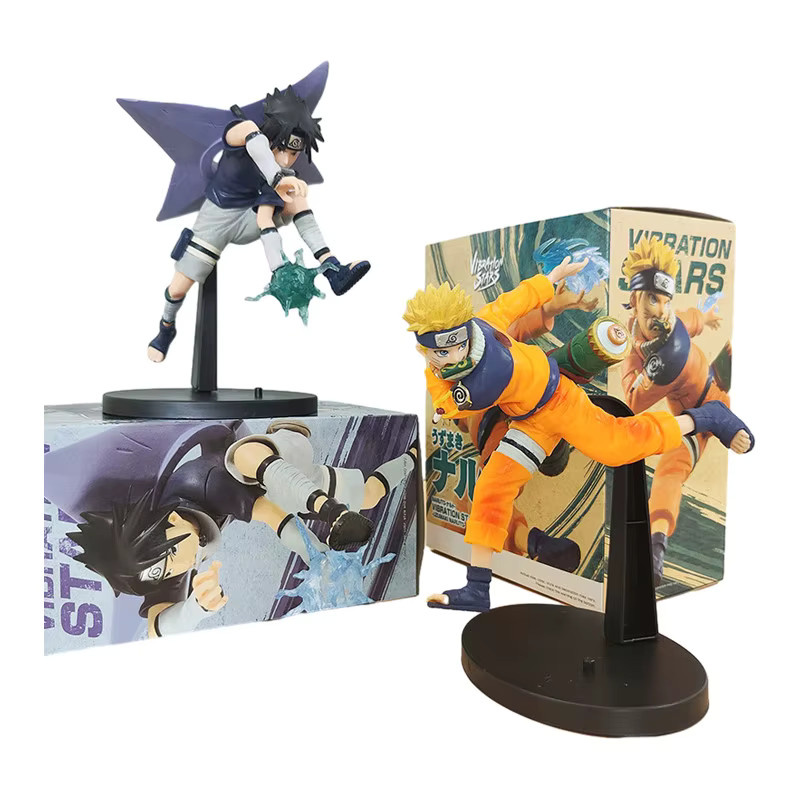 Bandai Naruto Uchiha Sasuke Naruto Uzumaki Action Figur, 20 cm, Kunststoff - Bild 2