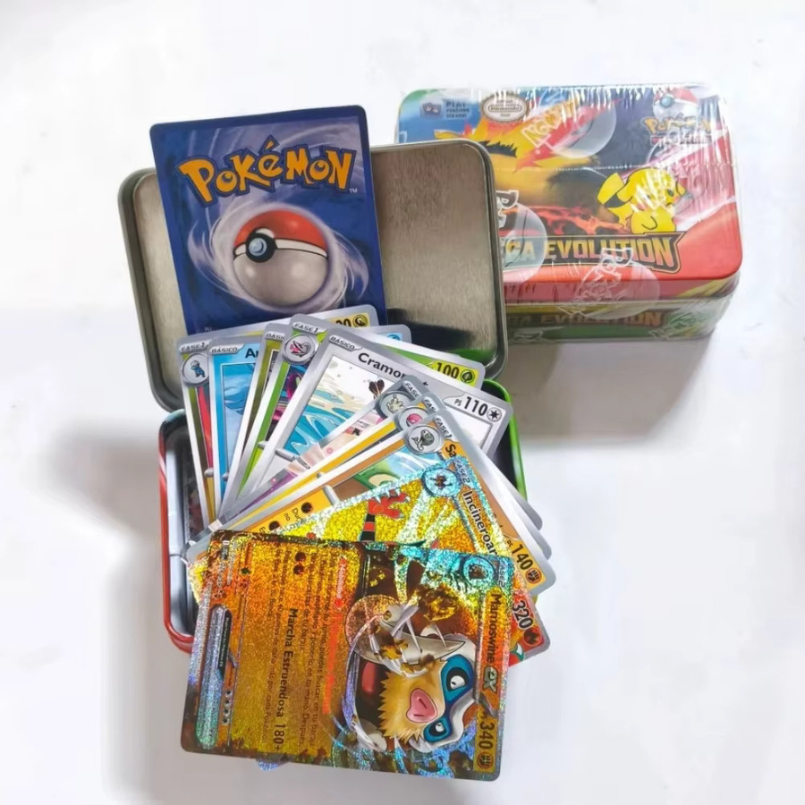 Bandai Pokémon Kampfspielzeug, 42-teiliges Set, Metallbox, Schwarz-Weiß - Bild 3