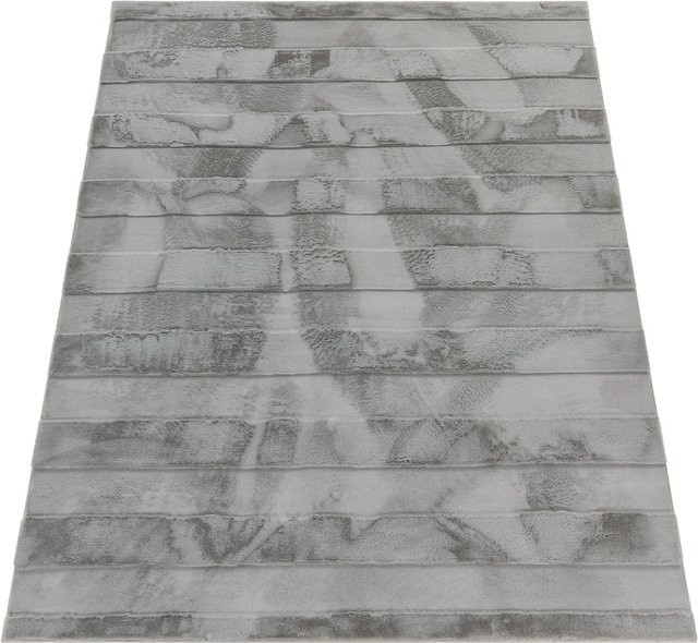 Fellteppich Arnia grau B: 80 cm, T: 150 cm, rutschfest und fußbodenheizungsgeeignet - Bild 1