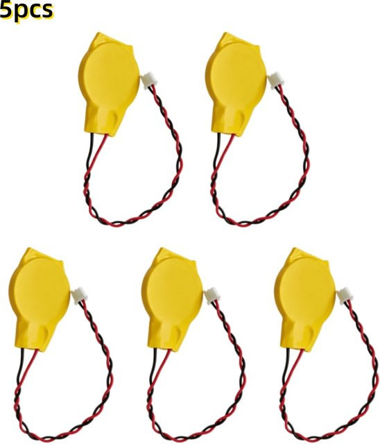 NDNNAS CR2032 3V 230mAh Knopfzelle mit 2-Pin-Anschluss, Draht und Klebestreifen für Laptop und Notebook CMOS BIOS - Bild 1