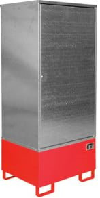 Gefahrstoffschrank Bauer Südlohn GS-1 aus Stahlblech, unterfahrbar für 1 x 200 l Fass, Farbe: Rot, B/T/H: 84,0 x 69,0 x 193,0 cm - Bild 1