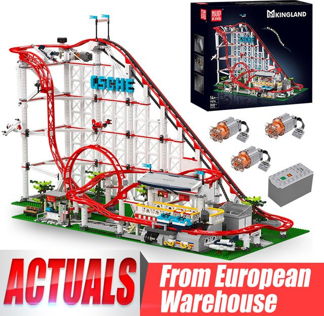 Mould King 11014 Motorisierte Achterbahn-Modell, Baustein-Set, ab 14 Jahre - Bild 1