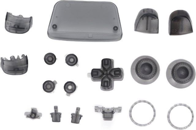 DIYelecs Ersatz-Tasten-Set für PS5-Controller in Schwarz und Grau - Bild 1