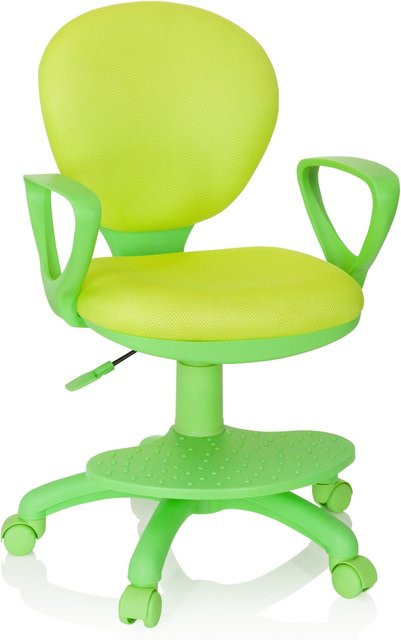 hjh OFFICE Kinderdrehstuhl KID COLOUR in Multicolour mit Armlehnen und Stoffbezug - Bild 1