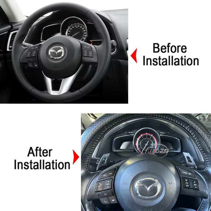 Auto Lenkrad Schaltwippe für Mazda 2 3 6 CX-3 CX-4 CX-5 MX-5 Atenza Axela DSG - Bild 3