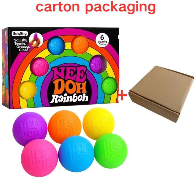 Schylling Needoh Regenbogen Teenie Stressball, Fidget Spielzeug - Bild 1