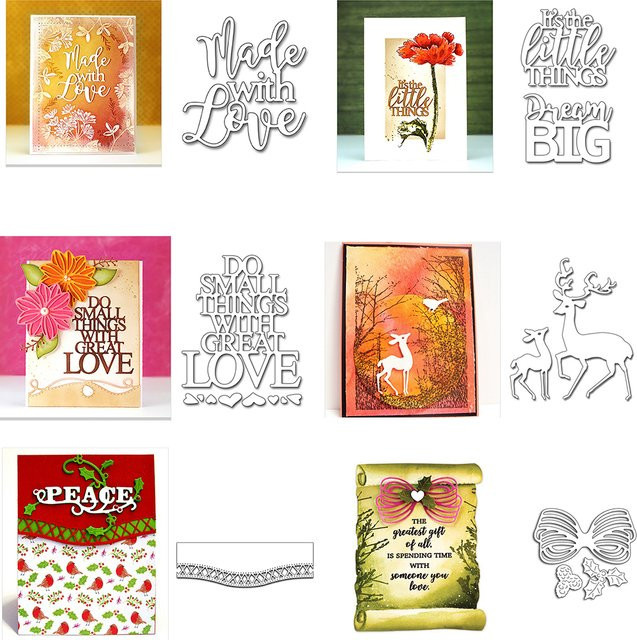 Silbernes Metall-Stanztwerkzeug Rentier für DIY Scrapbooking und Weihnachtsdekoration - Bild 1