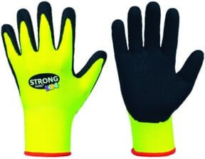 STRONGHAND KIDS Kinderhandschuh Little Ferry in Gelb und Schwarz mit Nitrilbeschichtung - Bild 1