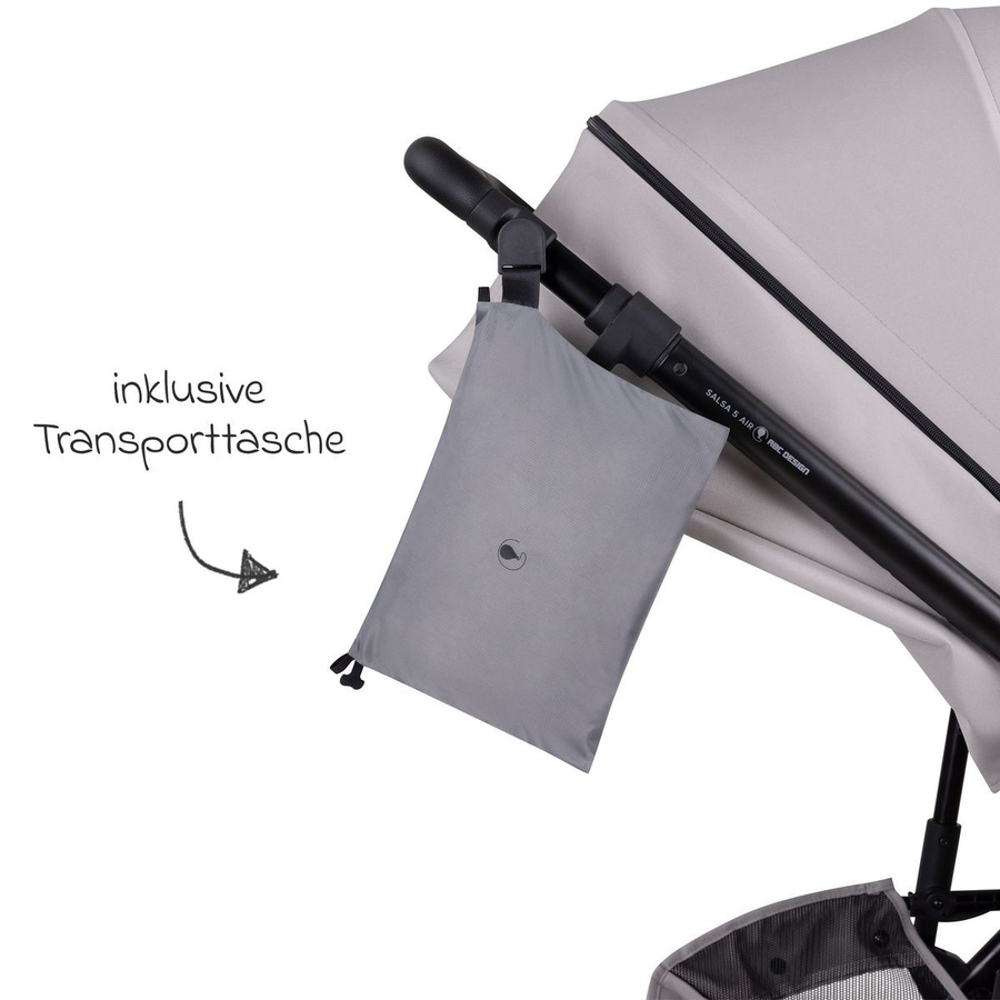 ABC Design Regenschutz 4 Seasons Sport für Kombi-Kinderwagen grau mit Reflexionsfunktion - Bild 8
