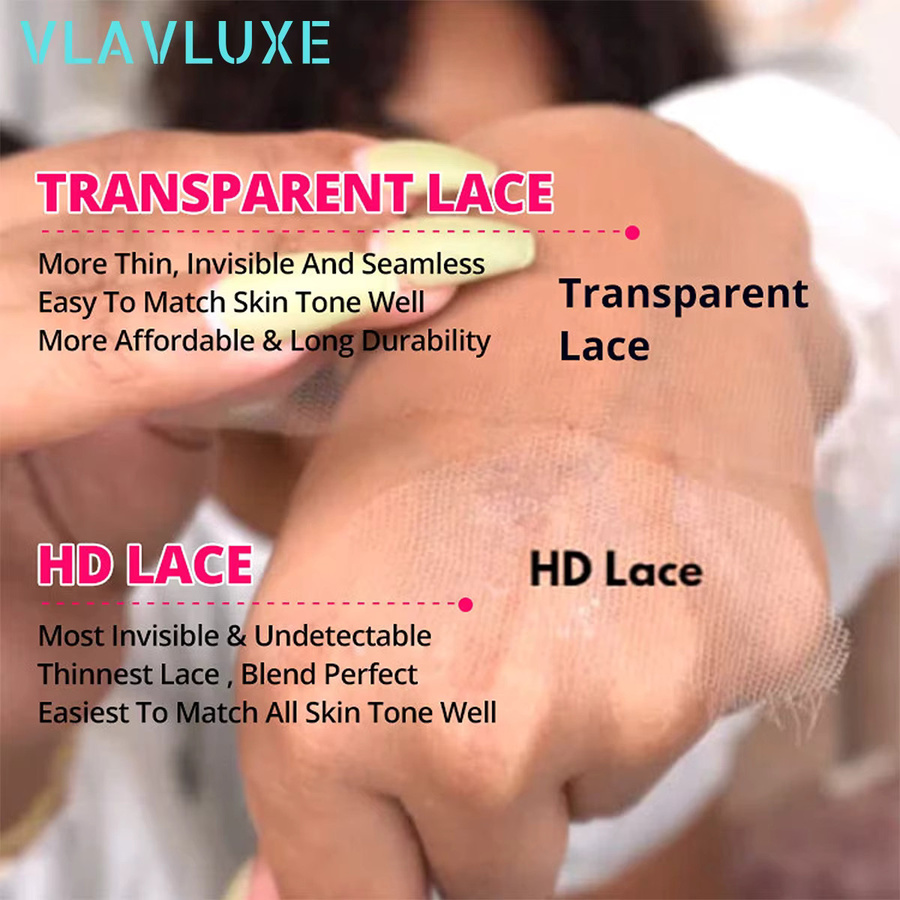 VLAVLUXE Ombre Lockige Perücke, 30 Zoll, 100 % Echthaar, HD Lace Front - Bild 3