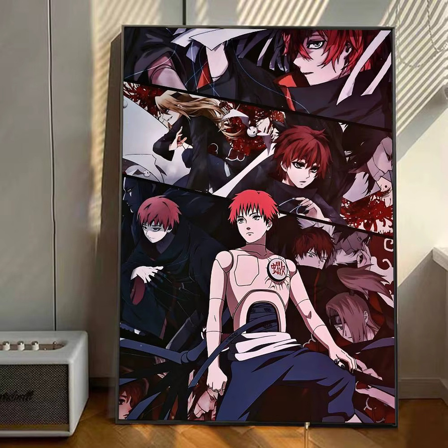 Vintage Naruto Sasori aus dem Red Sand Poster in Mehrfarben als Wandkunst aus Papier - Bild 6
