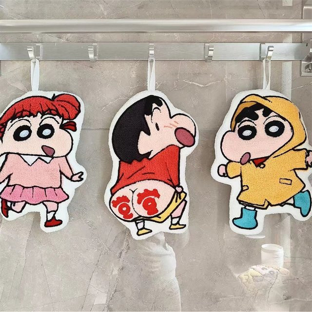 Bandai Crayon Shin-Chan Handtuch aus Korallenfleece in Mehrfarbig, schnelltrocknend und hochabsorbierend - Bild 1