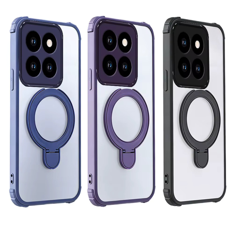 Transparente stoßfeste Silikonhülle mit magnetischer Halterung für Oppo A6 A6X A5 Pro A5X A40 A60 A80 A18 A38 A58 A57 A98 A79 - Bild 3
