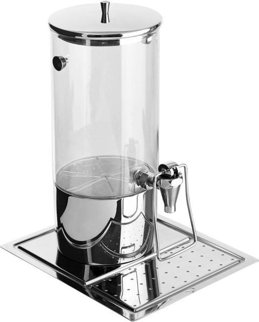 VEGA Saftspender Hampton aus Edelstahl in Silber mit 2 Kühlakkus, GN 1/2, Volumen: 4 l, B/T/H: 32,5 x 26,5 x 42 cm - Bild 1