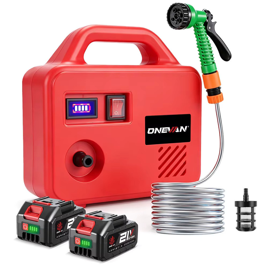 Akku-Wasserpumpe für Makita LXT Akkus, kabellose elektrische Pumpe in Rot, 260W mit 150M Reichweite - Bild 5