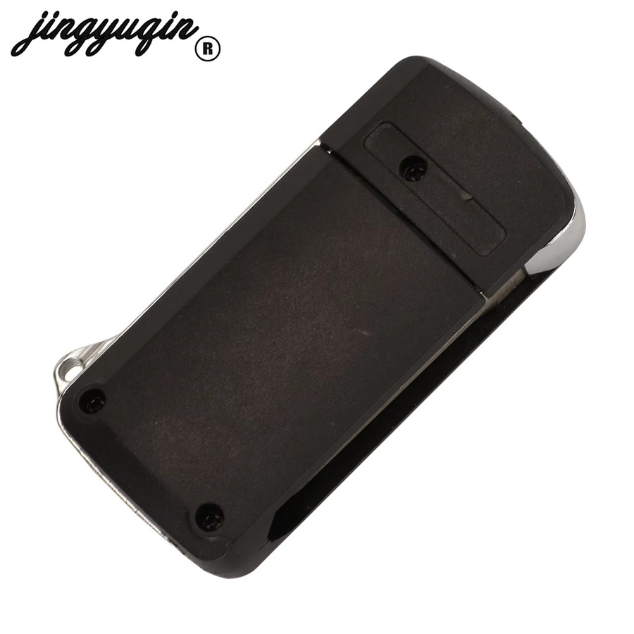 Jingyuqin Modifizierte Fernbedienungs-Schlüsselhülle für Chrysler Dodge Stratus Ram Durango Dakota Jeep Grand Cherokee FOB 2/3/4 Tasten, Schwarz - Bild 2