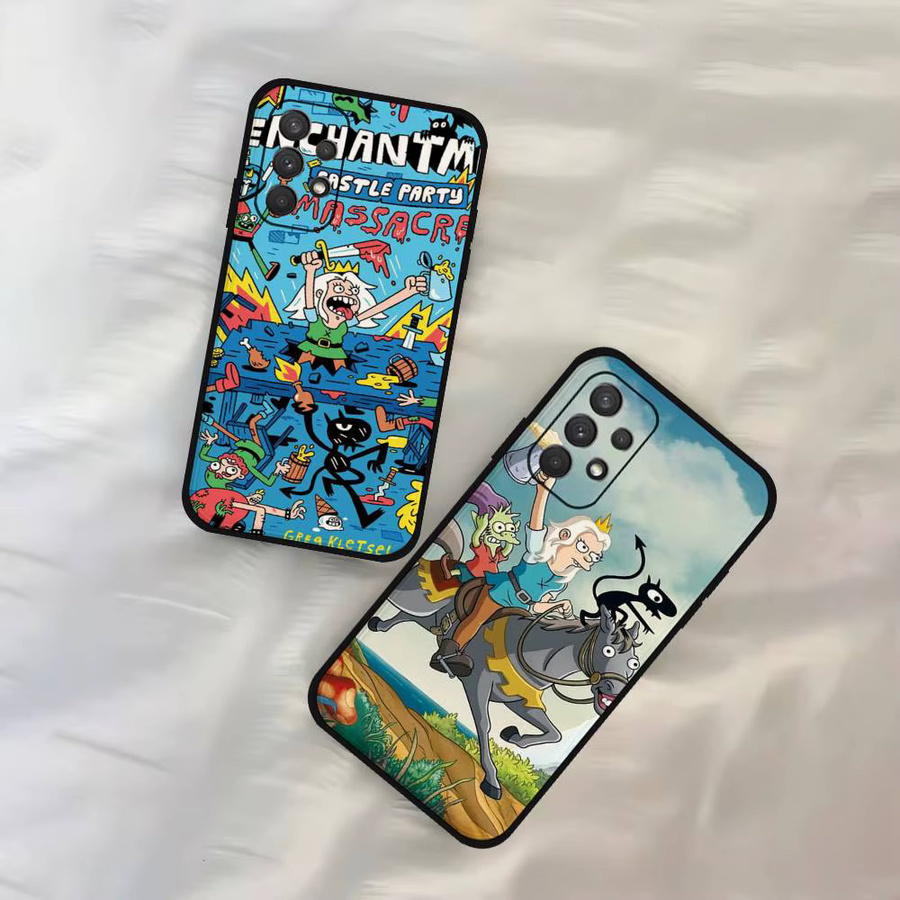 Cartoon D-disenchantments Soft Cover Handyhülle für Samsung Galaxy S21 S22 S23 S24 S25 S26 Ultra FE Plus 5G A52S in Multicolour - Bild 2