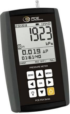 PCE Instruments PCE-PDA 1000L Relativ-Druckmessgerät mit Datenlogger in Schwarz - Bild 1