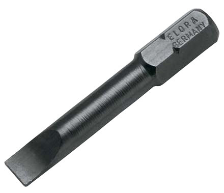 Elora Schraubendreherbit Schlitz grau 1,6 x 8 mm - Bild 1