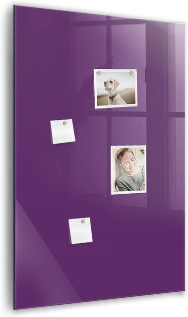 Tulup Magnettafel aus Glas in Violett, B: 60 cm, H: 90 cm - Bild 1