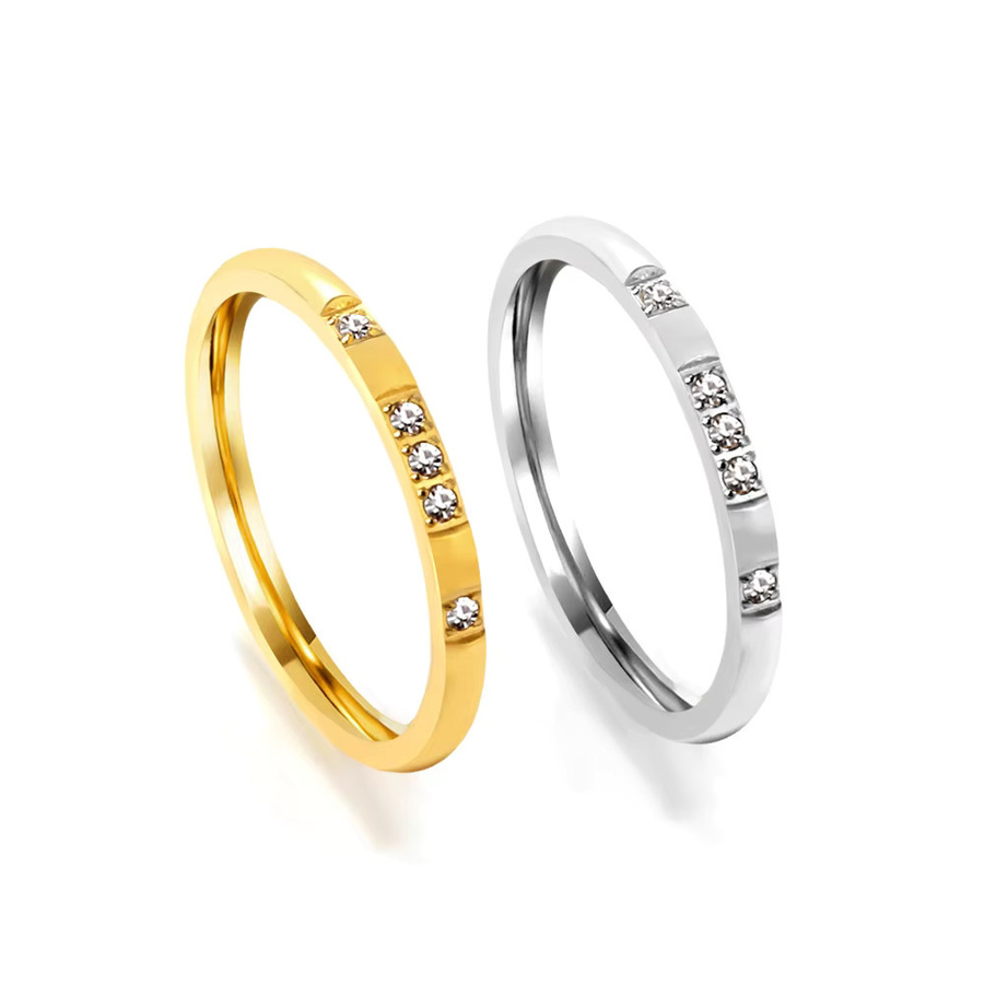 LUXUSTEEL Ring Edelstahl, weiß, Zirkonia, Damen, Verlobung - Bild 1