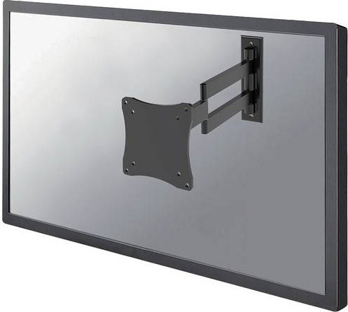 Neomounts FPMA-W830BLACK Monitor-Wandhalterung Schwarz für bis zu 27 Zoll mit VESA 75x75 mm neigbar schwenkbar und tiefenverstellbar - Bild 1