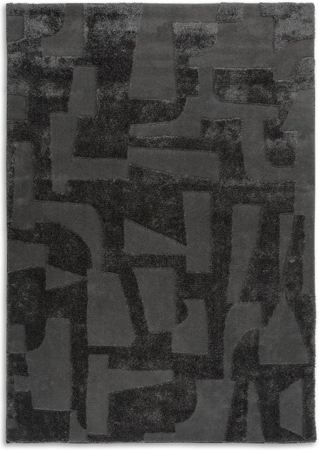 Teppich SCHÖNER WOHNEN BLAZE Modern Abstract in Grau und Anthrazit B/T: 140 x 200 cm - Bild 1