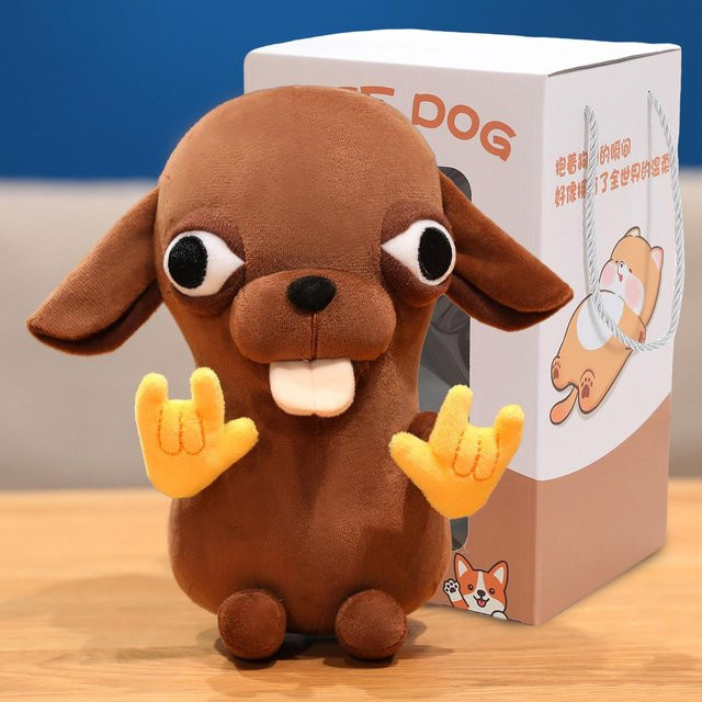 Yiran toy Lustige Hässliche Chihuahua Plüschpuppe, Stofftier, 25cm - Bild 1