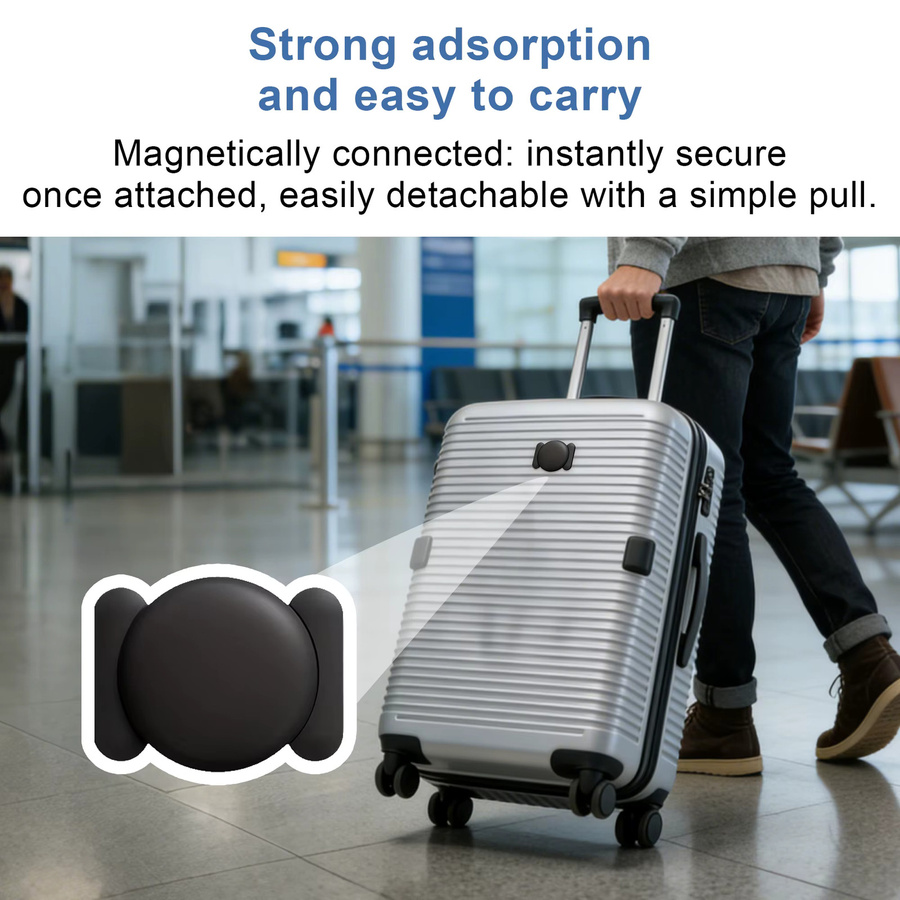 XMSJ Intelligentes Anti-Verlust-Gerät zur Auto-Ortung mit weltweiter Abdeckung und magnetischer Schutzhülle für iPhone in Schwarz oder Weiß - Bild 4