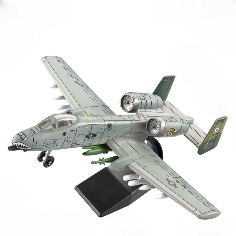 LMKJ Mini Bricks Modellbausteine A-10 Thunderbolt II Angriff Flugzeug im Maßstab 1:72 in Grau - Bild 1